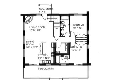 1st Floor Plan, 012L-0077