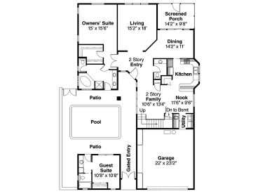 1st Floor Plan, 051H-0048