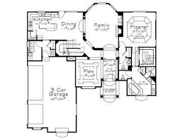 1st Floor Plan, 031H-0202