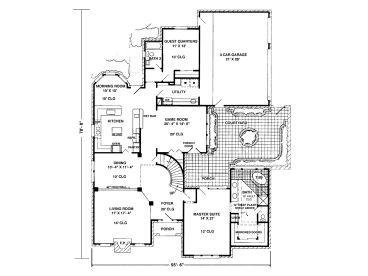 1st Floor Plan, 054H-0131