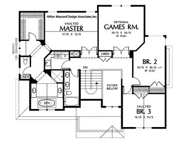 2nd Floor Plan, 034H-0027