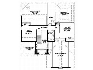 2nd Floor Plan, 006H-0038