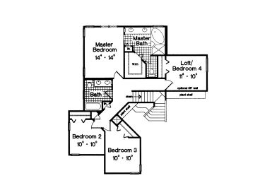 2nd Floor Plan, 043H-0080