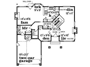 1st Floor Plan, 032H-0094