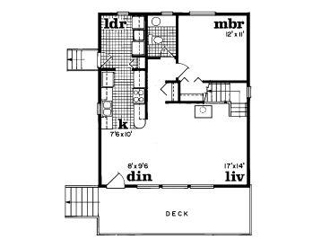 1st Floor Plan, 032H-0006