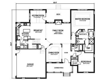 1st Floor Plan, 058H-0114
