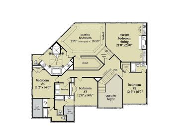 2nd Floor Plan, 053H-0057