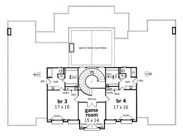 2nd Floor Plan, 021H-0190
