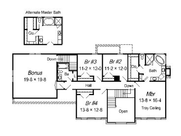 2nd Floor Plan, 061H-0104