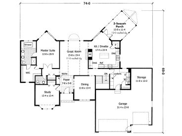 Floor Plan, 023H-0050