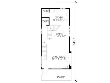 1st Floor Plan, 056H-0005