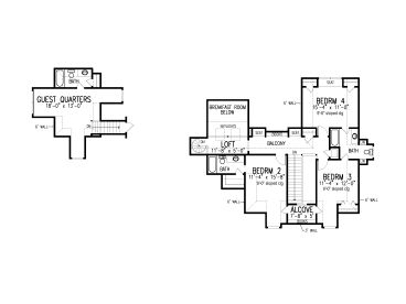 2nd Floor Plan, 054H-0020
