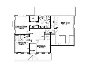 2nd Floor Plan, 058H-0021