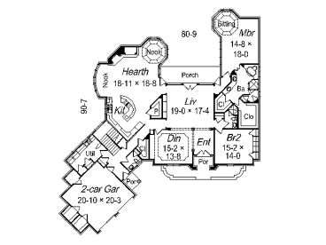 1st Floor Plan, 061H-0147