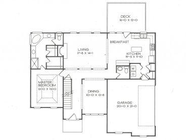 1st Floor Plan, 045H-0054