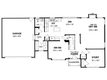 1st Floor Plan, 014H-0037