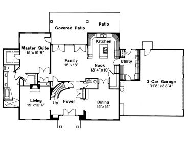 1st Floor Plan, 051H-0059