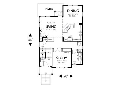 1st Floor Plan, 034H-0099