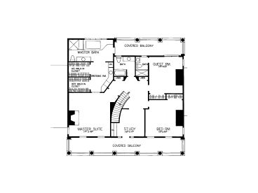 2nd Floor Plan, 057H-0014