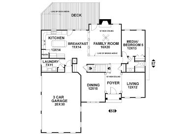 1st Floor Plan, 007H-0097