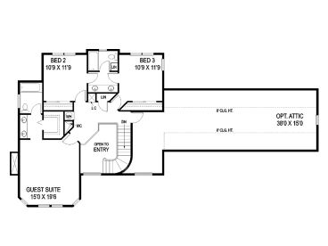 2nd Floor Plan, 013H-0086