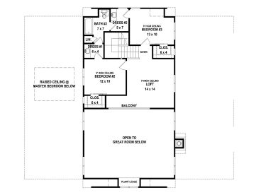 2nd Floor Plan, 006H-0186