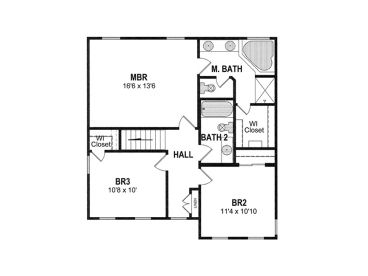 2nd Floor Plan, 014H-0043
