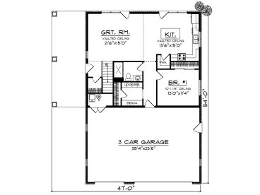 1st Floor Plan, 020H-0484