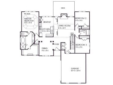 1st Floor Plan, 045H-0010