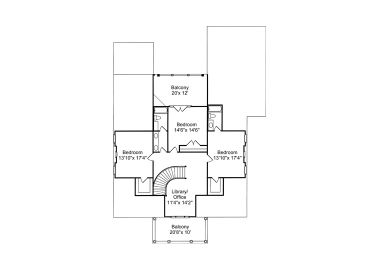 2nd Floor Plan, 017H-0038