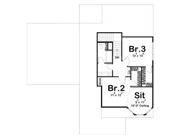 2nd Floor Plan, 050H-0349