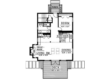 1st Floor Plan, 026H-0022
