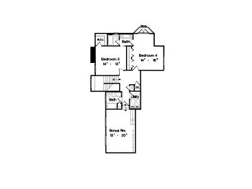 2nd Floor Plan, 043H-0193