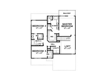 2nd Floor Plan, 036H-0048