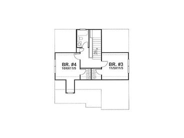 2nd Floor Plan, 016H-0009