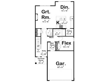 1st Floor Plan, 050H-0542