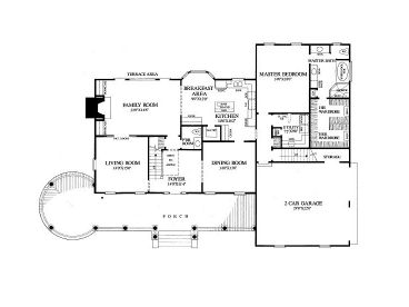 1st Floor Plan, 063H-0135
