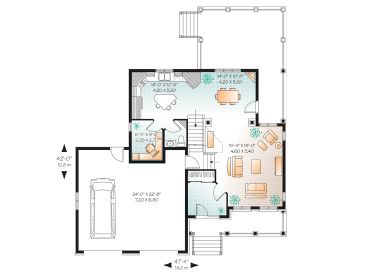 1st Floor Plan, 027H-0328