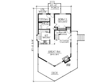 1st Floor Plan, 026H-0114