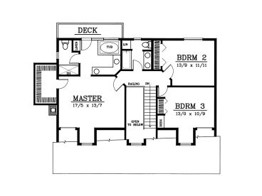 2nd Floor Plan, 026H-0090