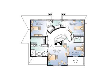 2nd Floor Plan, 027H-0089