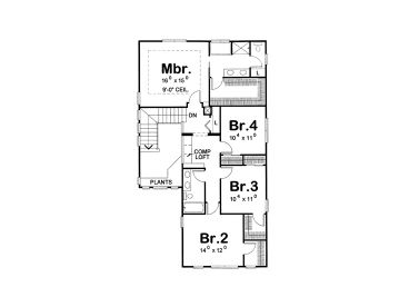 2nd Floor Plan, 031H-0215