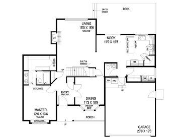 1st Floor Plan, 013H-0057