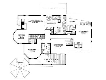 2nd Floor Plan, 063H-0184