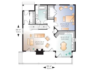 1st Floor Plan, 027H-0228