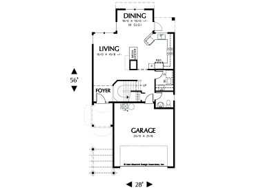1st Floor Plan, 034H-0101