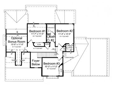 2nd Floor Plan, 046H-0040
