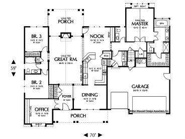 1st Floor Plan, 034H-0030