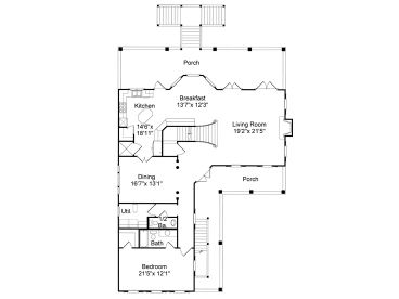 1st Floor Plan, 017H-0025