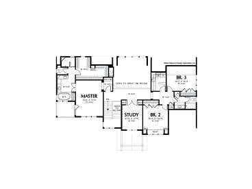 2nd Floor Plan, 034H-0152